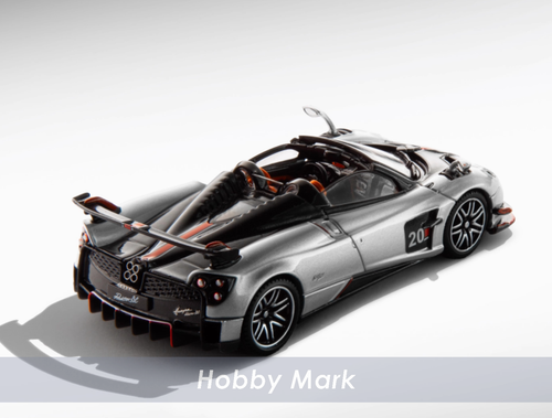 LCD models 1:64 Pagani Huayra Roadster BC Super Car Diecast Toys Gift NEW Silver - Picture 2 of 4