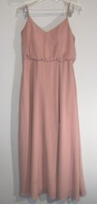Birdie Grey Chiffon M Dress Dusty Rose Blush Pink Wedding Formal Prom Bridesmaid