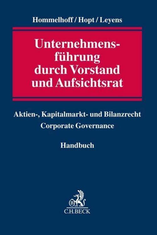 Thumbnail - Unternehmensführung Durch Vorstand Und Aufsichtsrat, Peter Hommelhoff