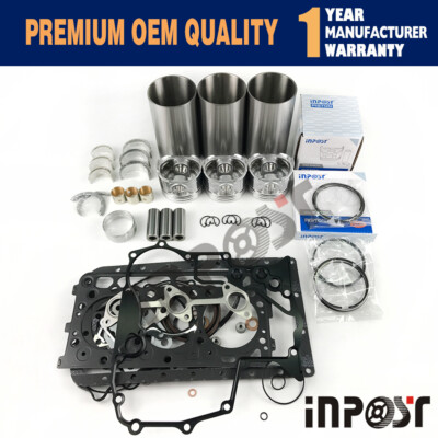 Overhaul Rebuild Kit For Kubota D1703 D1703E Engine L3300DT Bobcat 325C 325