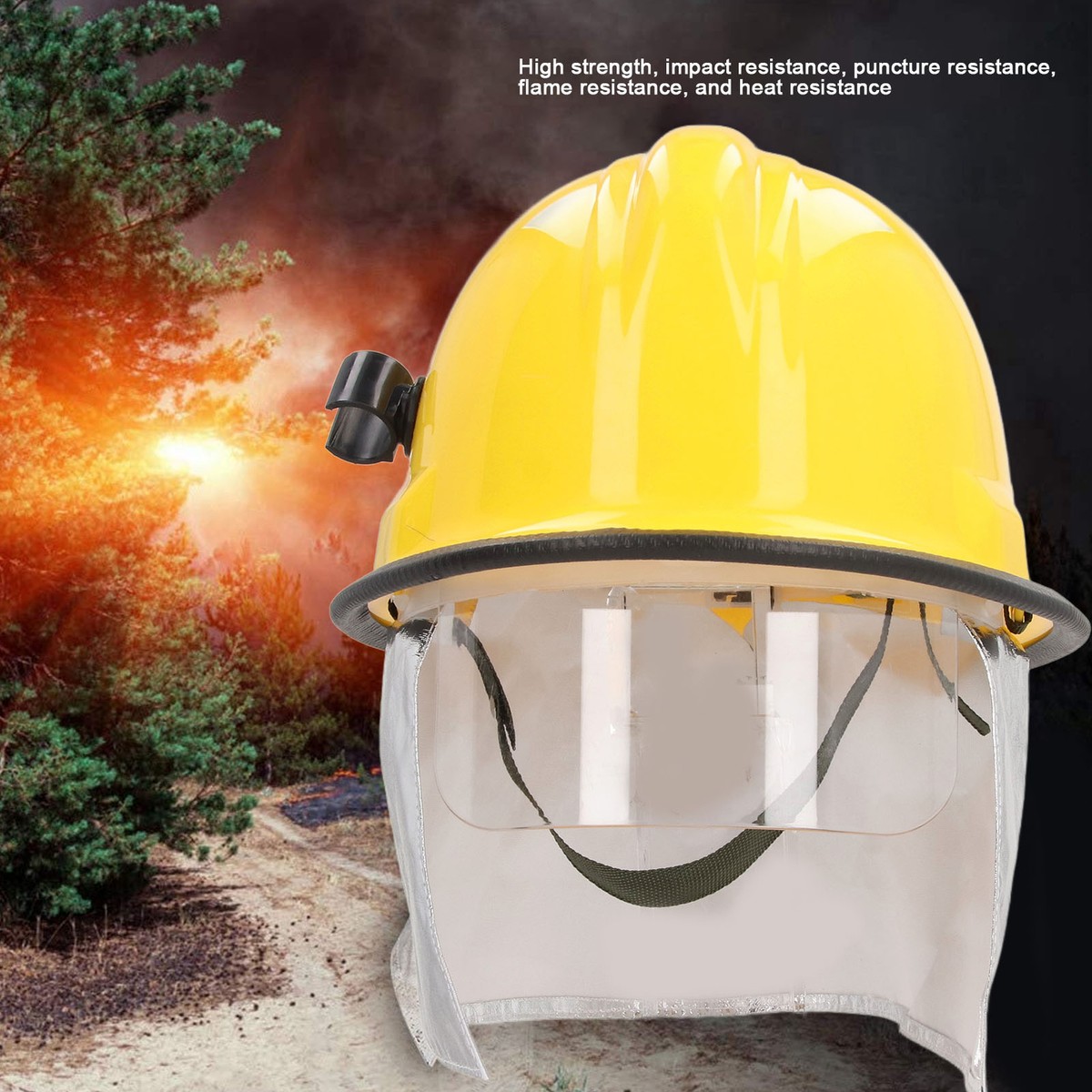 Firefighter Hard Hat Double Layer Flame Retardant Fighter Head