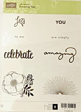 Stampin Up Stamp Set AMAZING YOU Retired Sets Limited NEW