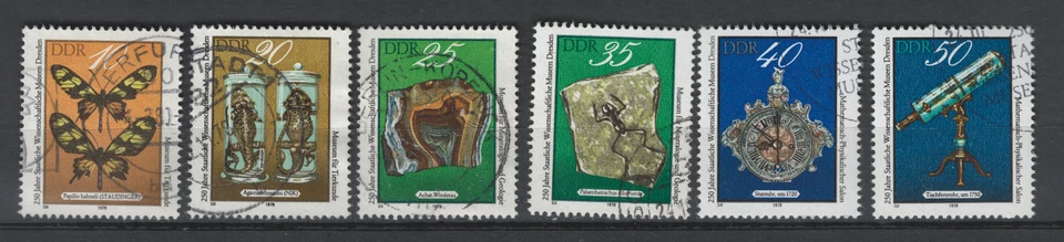 Briefmarkensatz DDR Michel Nr. 2370-2375 Museen Dresden gestempelt - Bild 1 von 1
