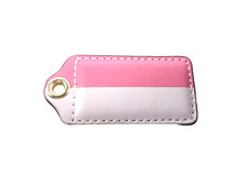 Coach Tag Half Cream/Pink 2.5 x 1.25