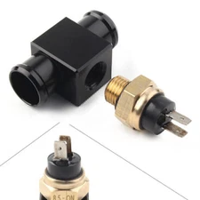 Black Temperature Switch Radiator Fan Fit 125-530 Yamaha Kawasaki Honda etc US