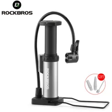 ROCKBROS Bicycle Pump Bike Floor Pump Smart Valve Head 80PSI Portable Tire Pumps