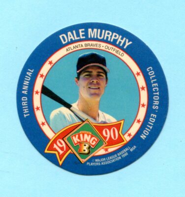 1990 King-B Jerky Third Annual Collector's Edition Discs # 11 Dale Murphy