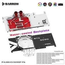 BARROW BS-EV3090F-PA GPU Water Cooling Block For EVGA RTX3090 3080 FTW3 ULTRA