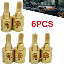 6PCS Car audio Amp Input Reducer 1/0 Gauge to 4 Gauge Wire Reducer Power/Ground