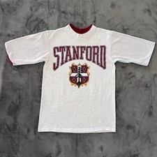 Vintage 90’s Delta STANFORD University Tee - Heather Grey MADE IN USA Size Large