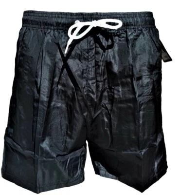 SHORT CALECON DE PLAGE DE BAIN HOMME NOIR . ( 3 poches ) - Photo 1/4