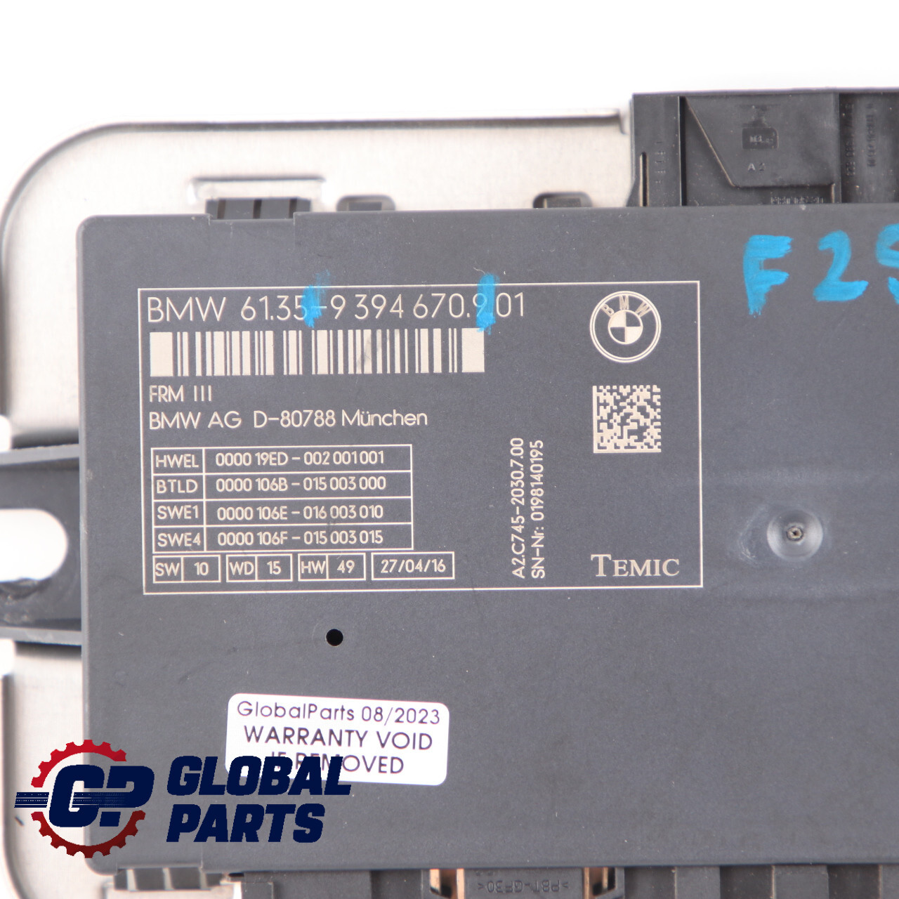 BMW F25 Footwell Module FRM Control Unit for sale online | eBay 