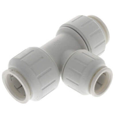 Bag of 5 - John Guest PEI3028AP 3/4'' x 3/4'' x 1/2'' CTS Reducing Tees Connecter