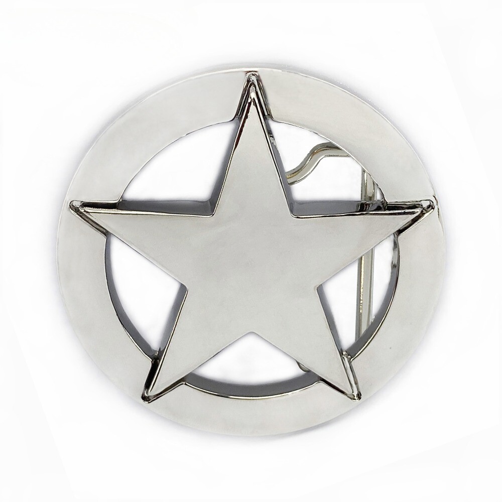 Western Cowboy Belt Buckle Men & Women USA Retro Rodeo Casual Wear Pentagram