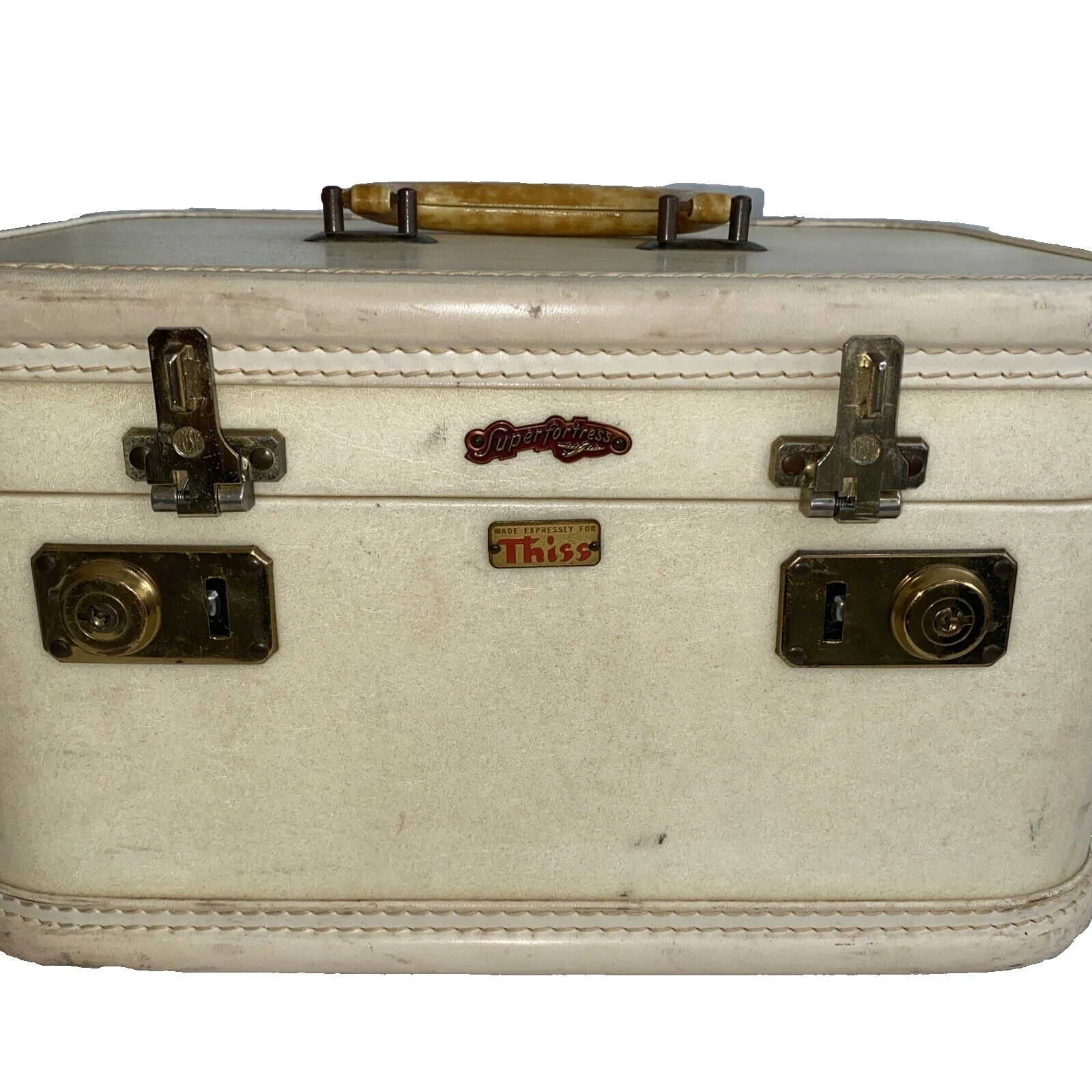 Leather 1950s Vintage Vanity Cases Travel Accessories
