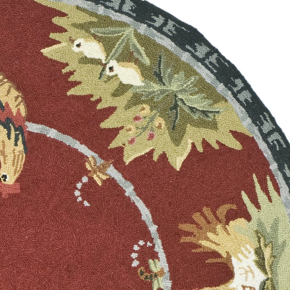 Safavieh Chelsea BURGUNDY 4'-6" X 6'-6" Oval Area Rug - HK56C-5OV - Image 2 of 3