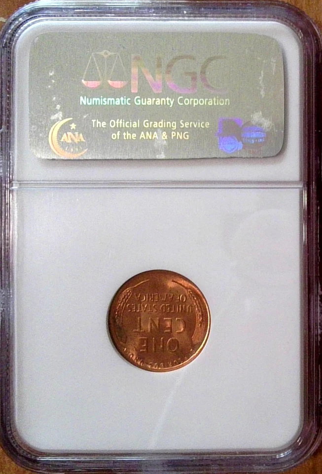 NGC - Gem BU 1945D Lincoln Cent - MS 67 Red (RD) - Image 2 of 2