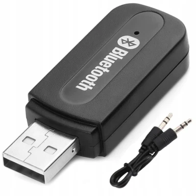 CX GOODS Adaptador Bluetooth USB Stick Aux 2-en1 Receptor Coche Música Equipo Estéreo
