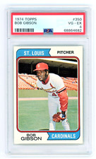 Bob Gibson 1974 Topps #350 PSA 4 VG - EX