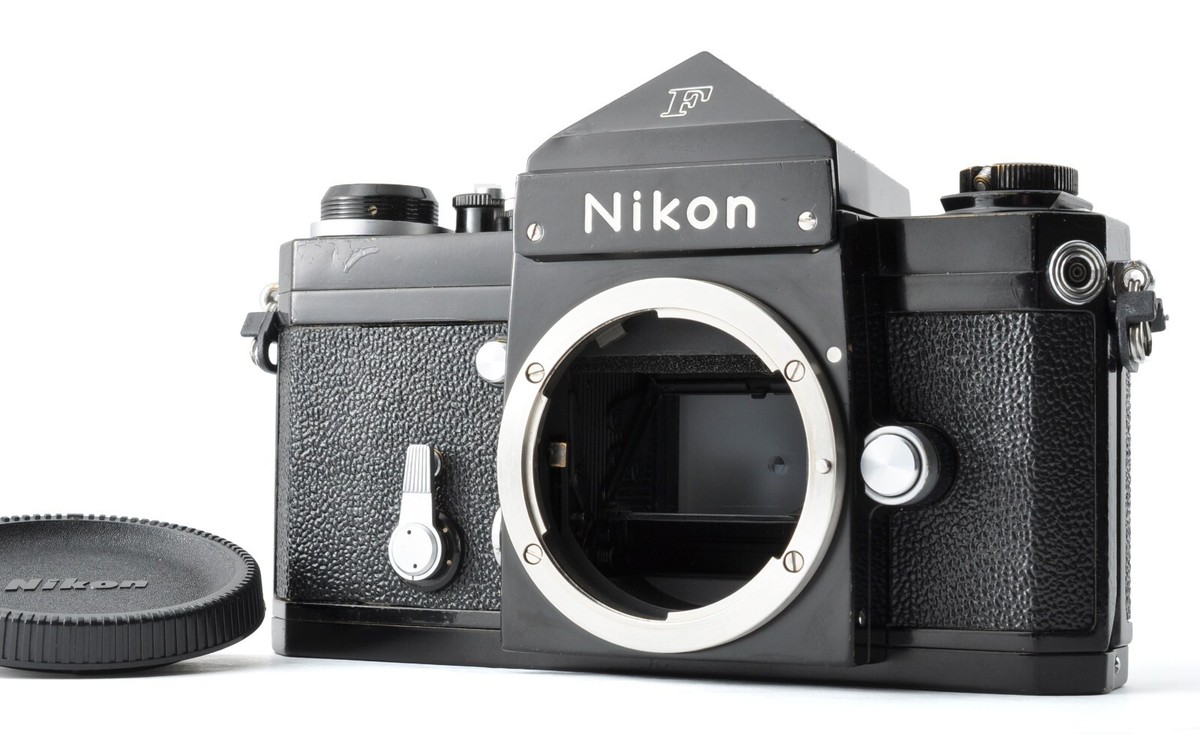 Nikon F Eye Level Silver Near Mint Vintage SLR 35mm Film Camera S