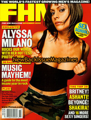 FHM 11/02,Alyssa Milano,Janet Jackson,Shakira,Britney Spears,Beyonce,LAST ONE