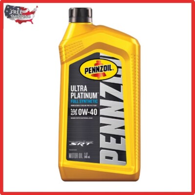 Pennzoil Ultra Platinum Full Synthetic Engine Oil 0W-40 1 Quart