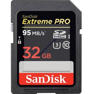 SANDISK Extreme Pro 32GB Class 10 SD Memory Card