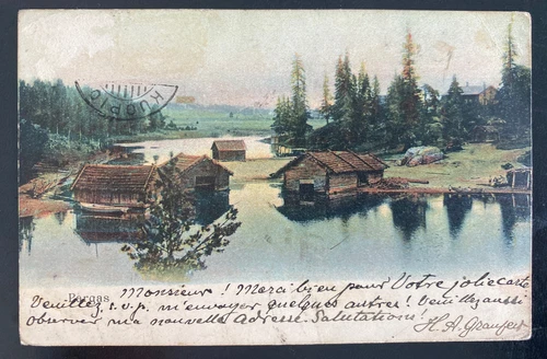 1906 Kuopio Finland Picture Postcard Cover To Papeete Tahiti Pargas View