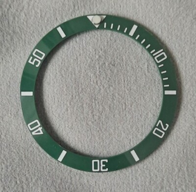 Ceramic bezel insert 38mm Green Rolex Submariner Seiko SKX SRPD Kermit Hulk 
