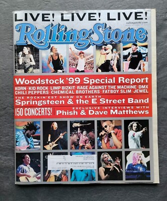 Rolling Stone Magazine Issue 820 September 2 1999 Woodstock '99
