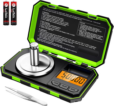 ORIA Digitalwaage Milligramm Waage, 50G / 0,001G Taschenwaage, Schmuckwaage, Prä
