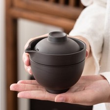 Purple Clay Tea Pot with Infuser Cup Chinese Tea Set Portable Kung Fu Tea Sets