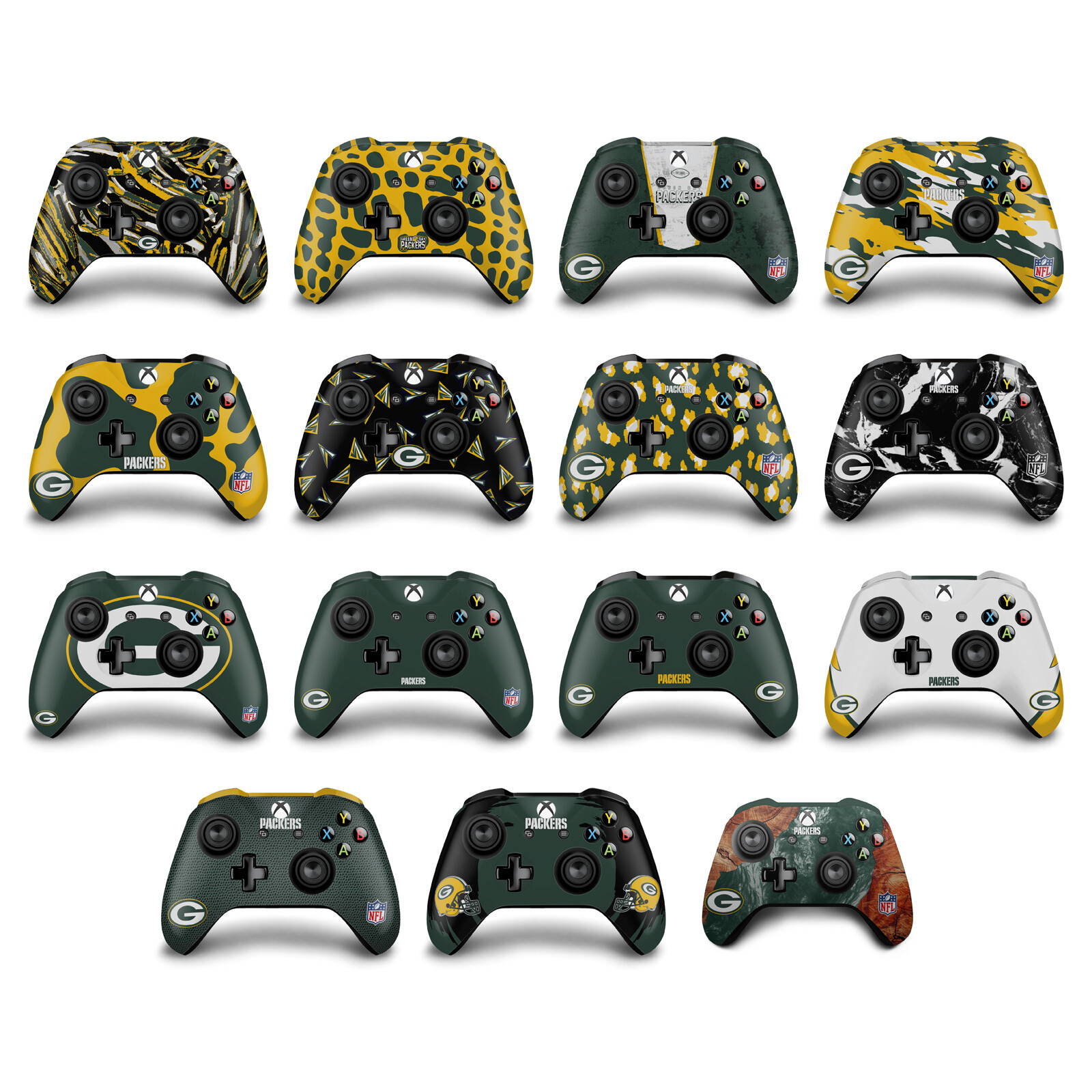 OFFICIAL NFL GREEN BAY PACKERS VINYL SKIN DECAL FOR XBOX ONE S / X CONTROLLER