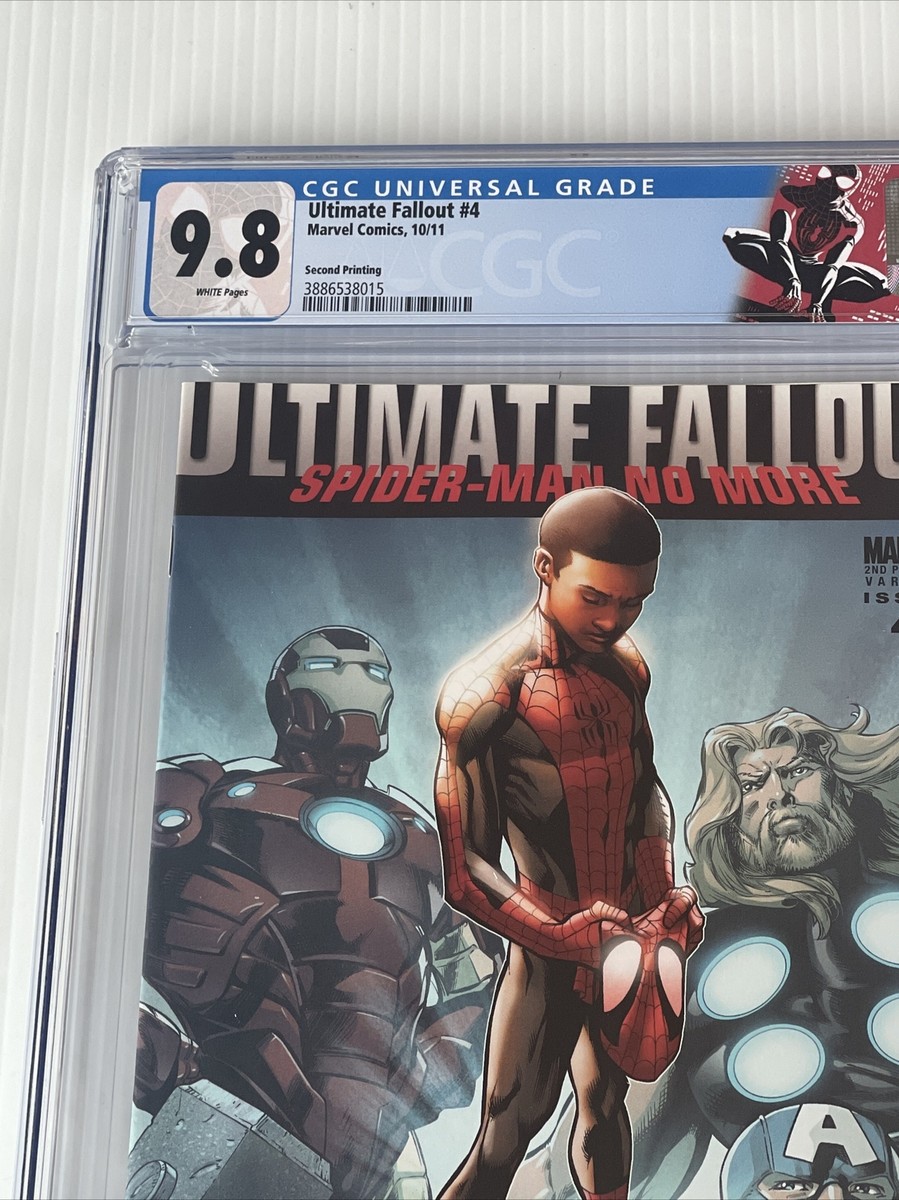 スパイダーマン　直筆サイン Ultimate Fallout #4 Ultimate Fallout #4 CGC 9.8 1st Miles Morales Spiderman Spider