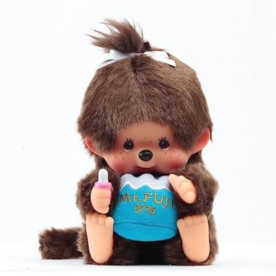 Kyugetsu Official Fujisan Monchhichi Sitting Plush Mount Fuji Doll