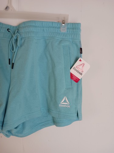 Reebok Renew French Terry Relaxed Shorts Women's Size XL MARINE BLUE NEW - Picture 3 of 9