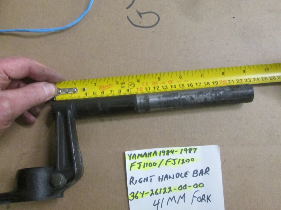 MANILLAR DERECHO YAMAHA 1984 - 1987 FJ1100 / FJ1200 36Y-26122-00-00 41 mm Foto 2 de 4
