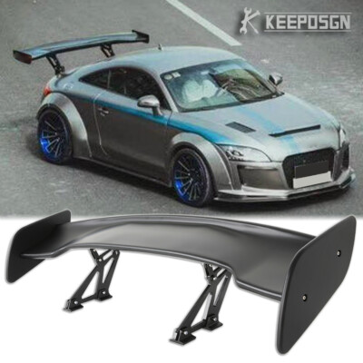 For Audi TT TTS Matte 46'' Rear Trunk Spoiler Racing High-Stand GT Tail Wing