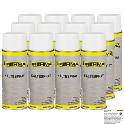 12x BREHMA Kältespray Eisspray Vereisungsspray Kühlspray 400ml -45°C