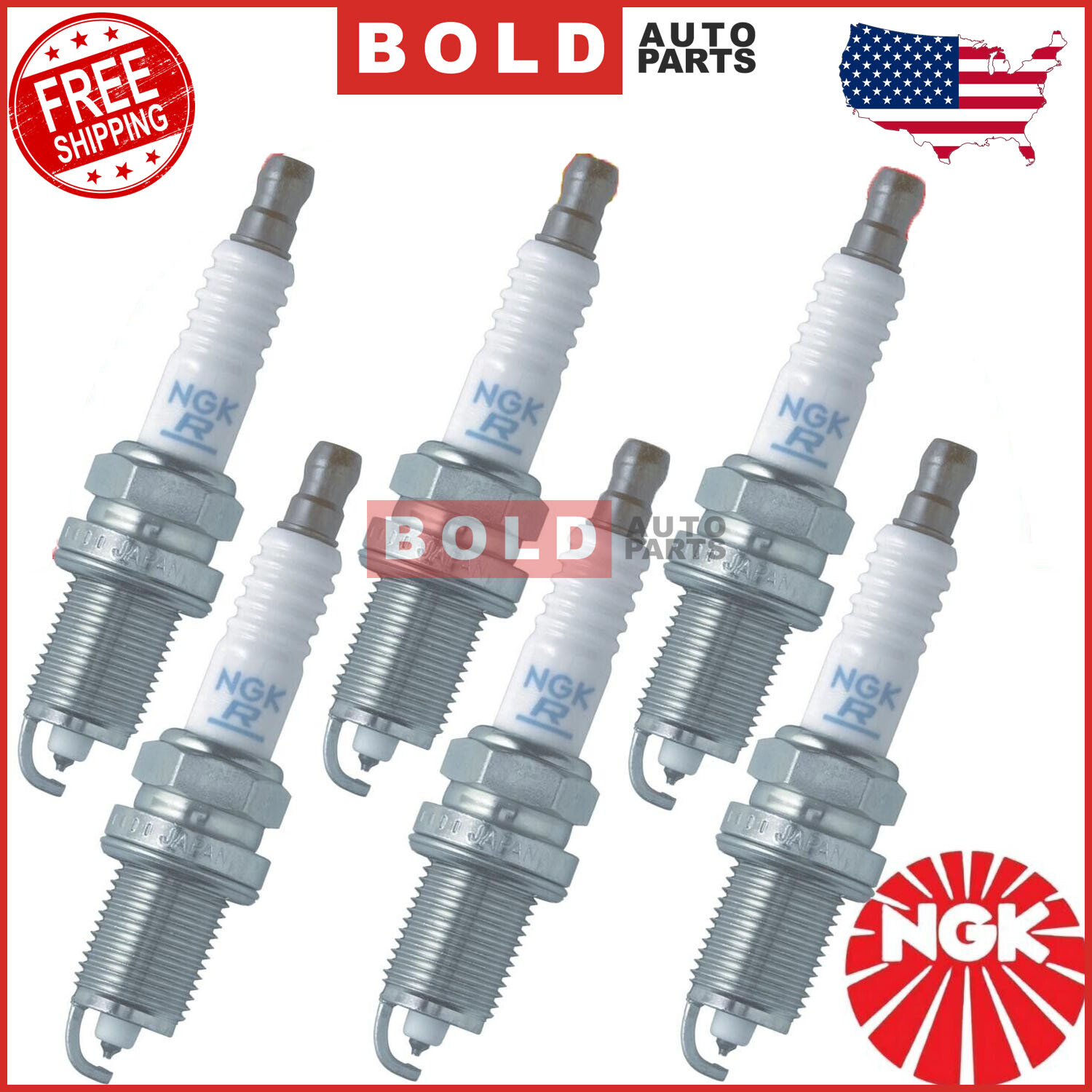 For Honda Acura OE NGK PZFR5F11 4363 Long-Life Laser Platinum Spark Plugs 6-pcs