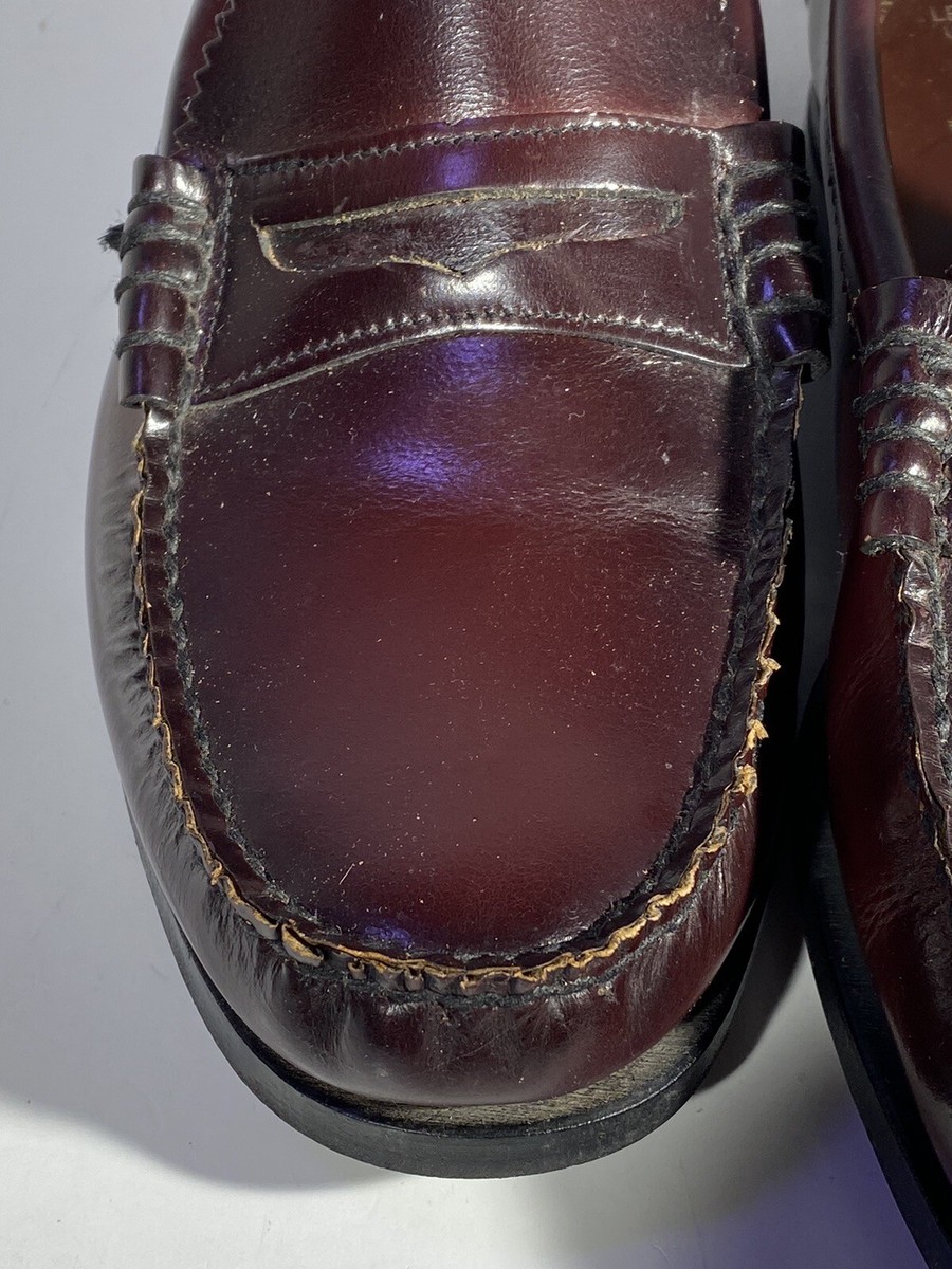 Vintage OakWoods Leather Dress Oxford Shoes Loafers Burgundy  display picture 1