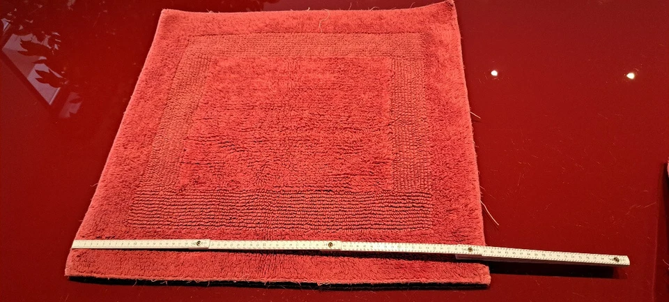 Badvorleger Badeteppich hochwertig dick saugstark ROT auch für Hobby Werkstatt..