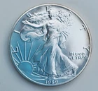 1989 Uncirculated American Silver Eagle One Ounce Coin, low mintage