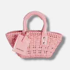 Balenciaga Women's Pink Bistro XXS Basket Top Handles Purse Shoulder Bag