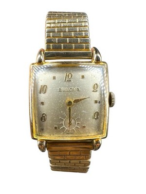 Vintage Bulova FRANKLIN RGP Hand Wind Mens Watch 17J 1940s/50 Serviced Running