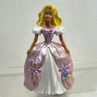 Vintage 1996 Barbie Pvc Figure Birthday Balloons on Gown B115