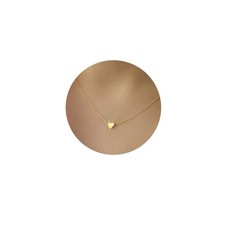 Delicate Tiny Gold Heart Choker Necklace,Dainty Cute Simple Heart Pendant Neckla