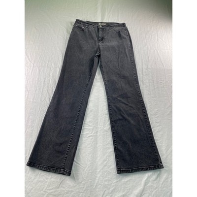 Levis 512 Perfectly Slimming Bootcut Jeans Faded Black Denim Womens 14 Medium