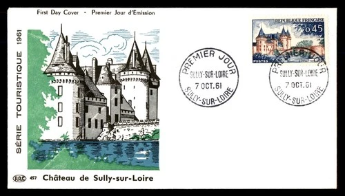 Mayfairstamps France FDC 1961 Castle Sully sur Loire First Day Cover aax_48933