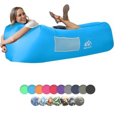 Tumbona de aire inflable portátil sofá silla camping playa senderismo WEKAPO soplado